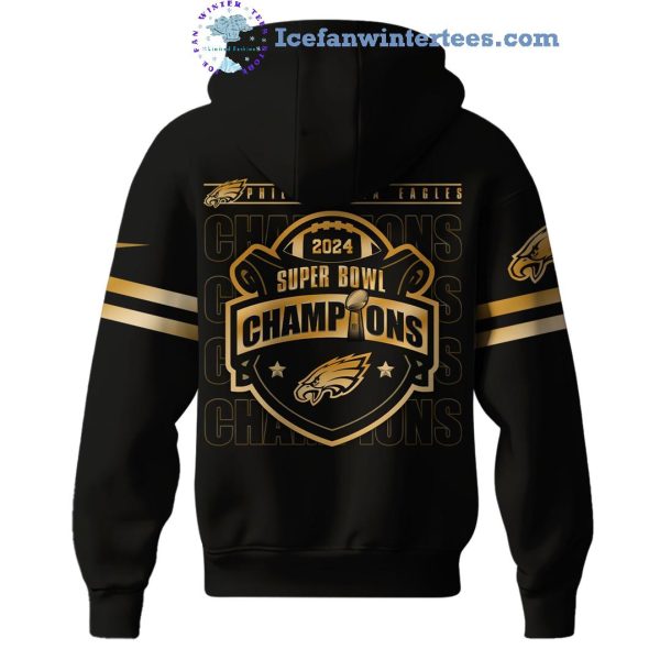 National Football League Supper Bowl Champions 2024 Limited Edition Gold Hoodie Longpants Cap