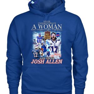 Never Underestimate A Woman Who Understands Football And Loves MVP Josh Allen Limited Edition Unisex T-Shirt