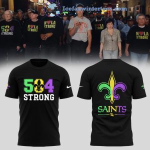 New Orleans Saints 504 Strong For Fans 2025 Limited Edition Unisex 3D T-Shirt