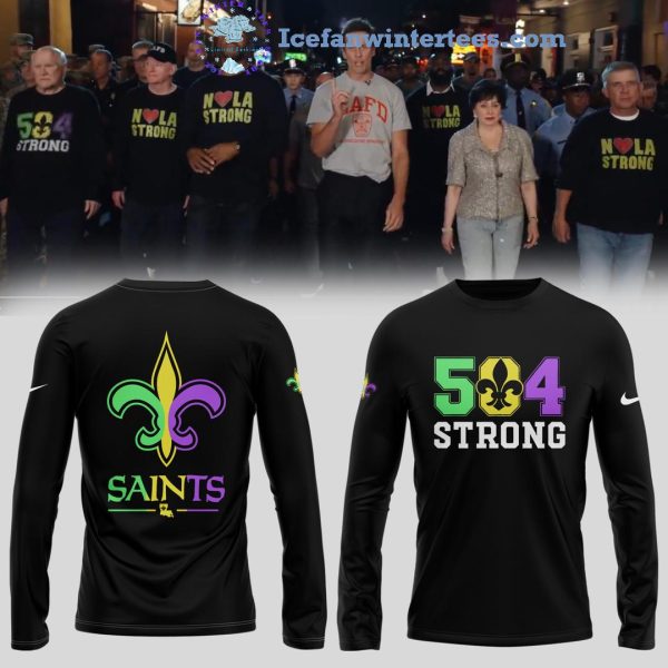 New Orleans Saints 504 Strong For Fans 2025 Limited Edition Unisex 3D T-Shirt