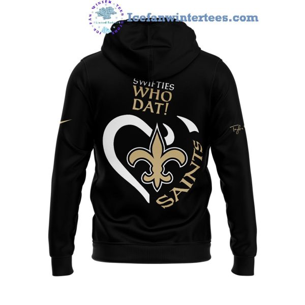 New Orleans Saints x Taylor Swift The Eras Tour Swifties Who Dat Hoodie