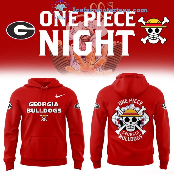 One Piece Night X Georgia Bulldogs For Fans 2025 Limited Edition Hoodie Longpants Cap