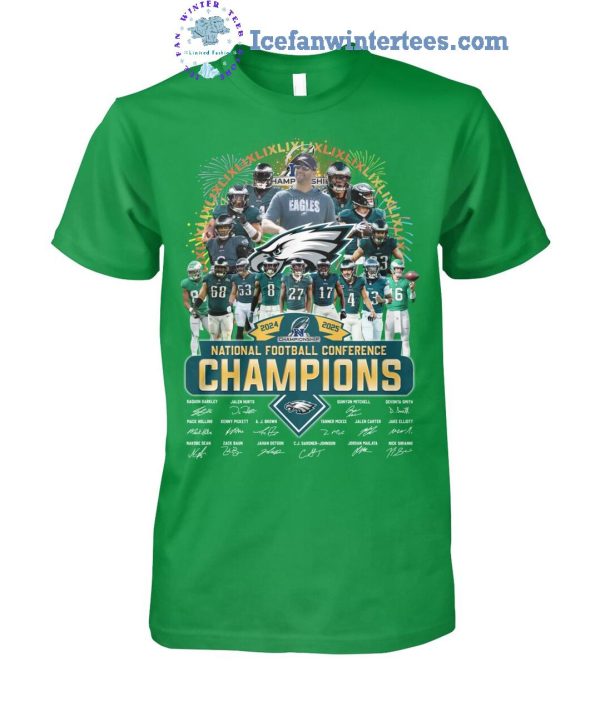 Philadelphia Eagles 2024-2025 National Football Conference Champions Limited Edition Unisex T-Shirt