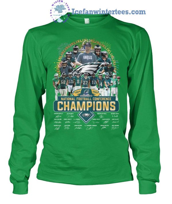 Philadelphia Eagles 2024-2025 National Football Conference Champions Limited Edition Unisex T-Shirt