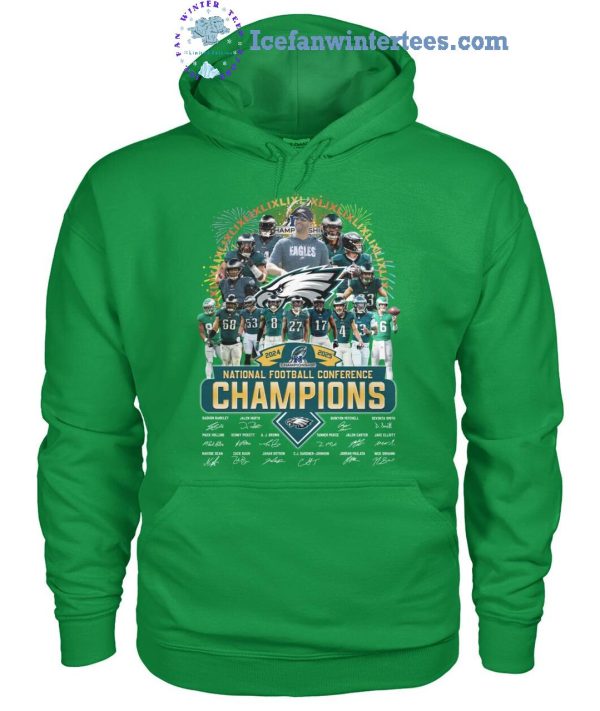 Philadelphia Eagles 2024-2025 National Football Conference Champions Limited Edition Unisex T-Shirt