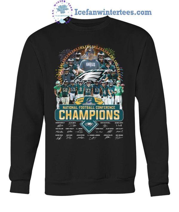 Philadelphia Eagles 2024-2025 National Football Conference Champions Limited Edition Unisex T-Shirt