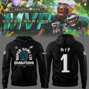 Philadelphia Eagles 2024 Super Bowl LIX Champions Jalen Hurts MVP 1 Unisex 3D T-Shirt