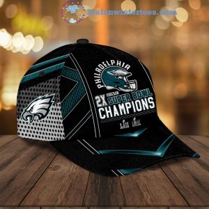 Philadelphia Eagles 2X Super Bowl LIX Champions Classic Cap