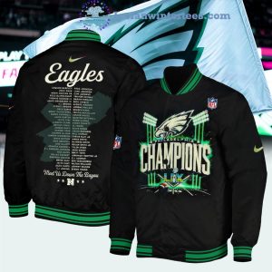 Philadelphia Eagles NFL Super Bowl LIX Champions Meet Us Down The Bayou Limited Edition Baseball Jacket