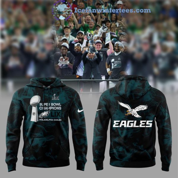 Philadelphia Eagles NFL Super Bowl LIX Champions Vince Lombardi Trophy Limited Edition Hoodie Longpants