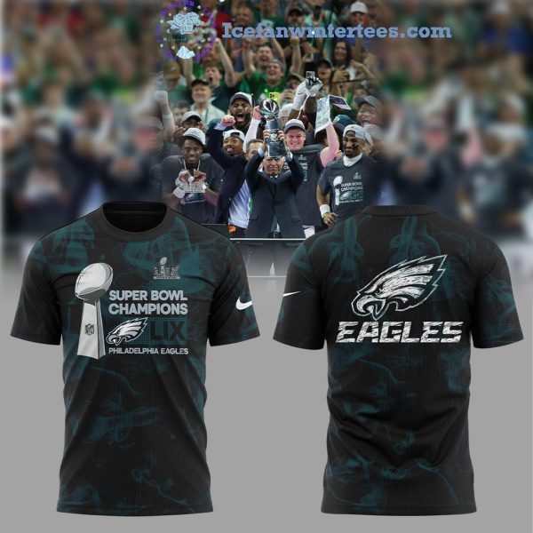 Philadelphia Eagles NFL Super Bowl LIX Champions Vince Lombardi Trophy Limited Edition Hoodie Longpants