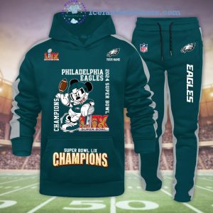 Philadelphia Eagles x Mickey 2024 Super Bowl LIX Champions Hoodie Longpants