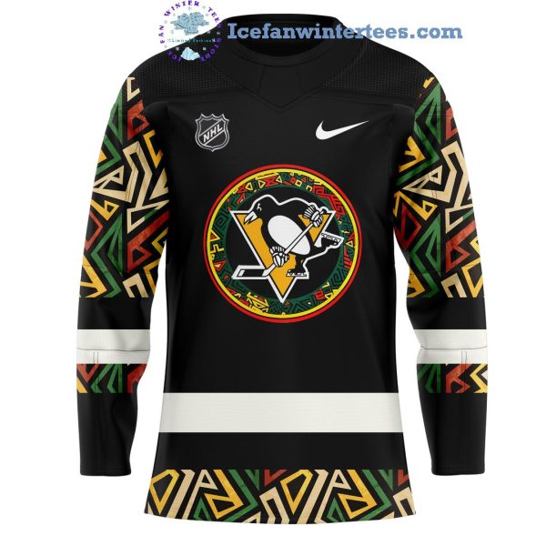 Pittsburgh Penguins x Black Hockey History Game Night Hockey Jersey