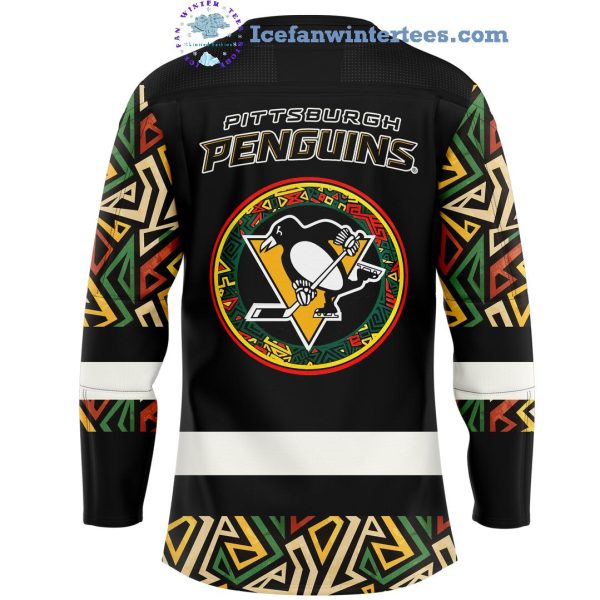 Pittsburgh Penguins x Black Hockey History Game Night Hockey Jersey