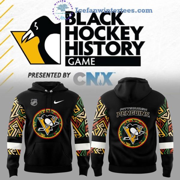 Pittsburgh Penguins x Black Hockey History Game Night Limited Edition Hoodie Longpants Cap