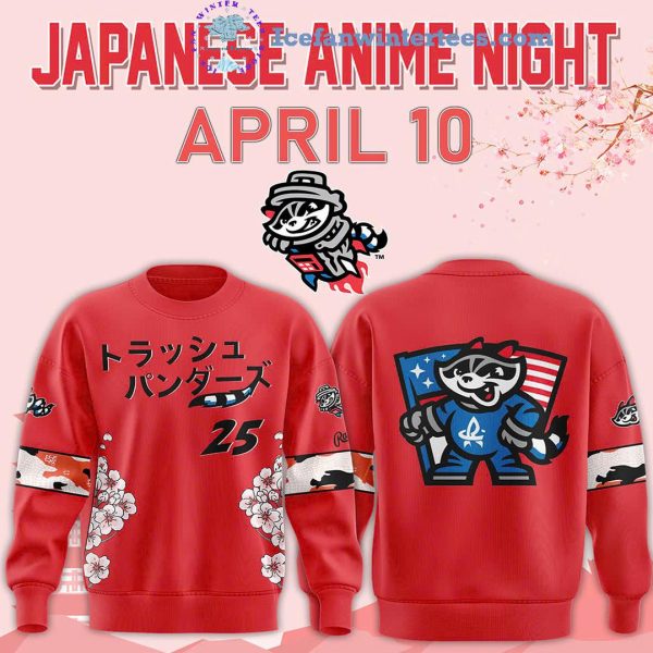 Rocket City Trash Pandas x Japanese Anime Night 2025 For Fans Limited Edition Hoodie