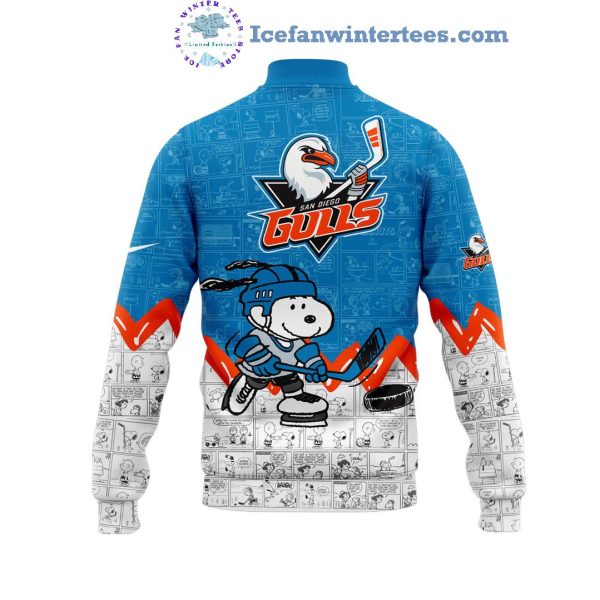 San Diego Gulls 75th Anniversary of Peanuts For Fan Limited Edition Baseball Jacket