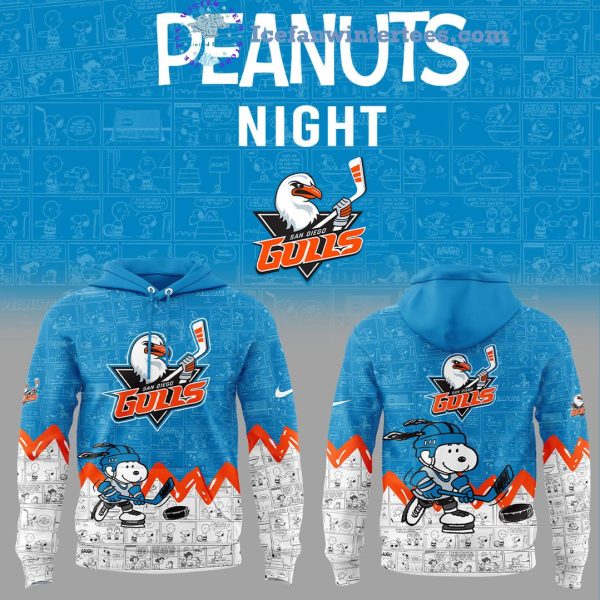 San Diego Gulls 75th Anniversary of Peanuts For Fan Limited Edition Hoodie