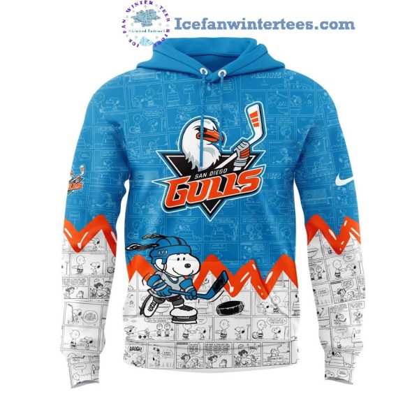 San Diego Gulls 75th Anniversary of Peanuts For Fan Limited Edition Hoodie