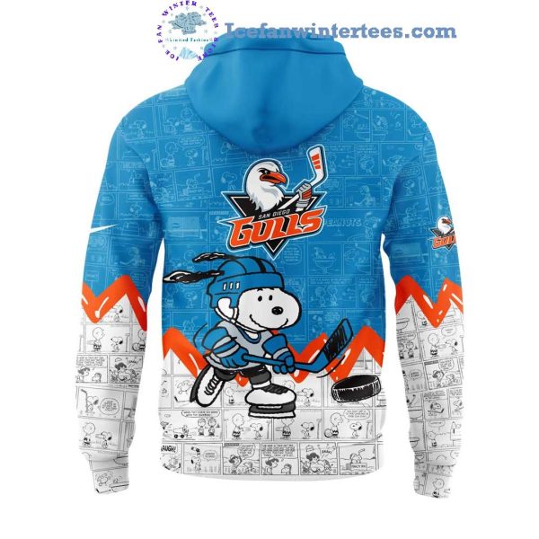 San Diego Gulls 75th Anniversary of Peanuts For Fan Limited Edition Hoodie