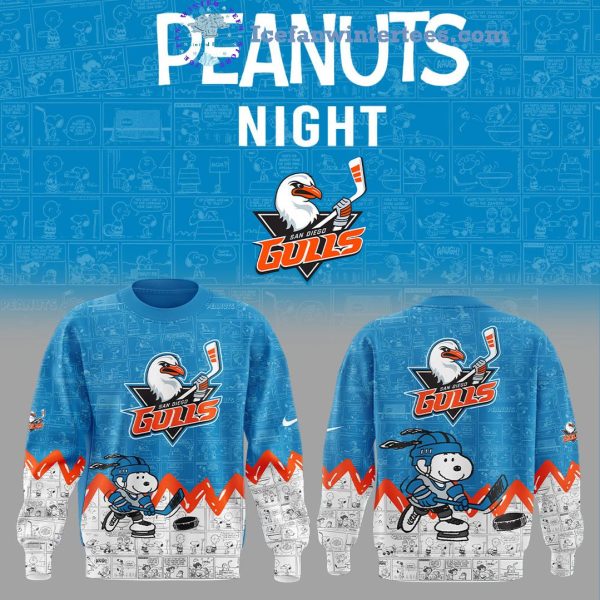 San Diego Gulls 75th Anniversary of Peanuts For Fan Limited Edition Hoodie