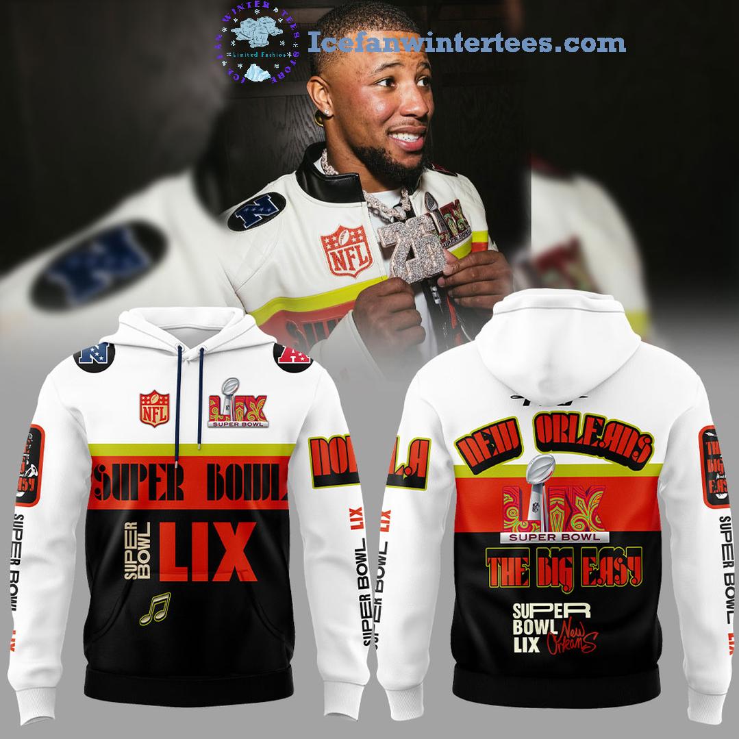 Saquon Barkley Super Bowl LIX New Orleans Te Big Easy For Fans Limited Edition Hoodie