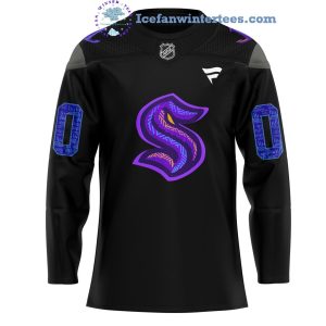 Seattle Kraken NHL Black Hockey History Night Custom Name And Number For Fans Limited Edition Hockey Jersey