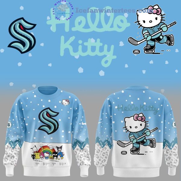 Seattle Kraken x Hello Kitty And Friends For Fans Limited Edition Hoodie Longpants Cap