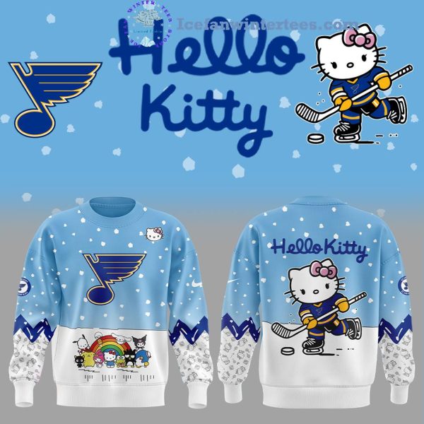 St. Louis Blues x Hello Kitty And Friends For Fans Limited Edition Hoodie Longpants Cap