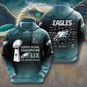 Super Bowl Champions LIX Vince Lombardi Trophy Philadelphia Egales NFL Unisex 3D T-Shirt