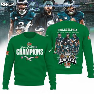 Super Bowl LIX Champions Philadelphia Eagles NFL 2025 Limited Edition Hoodie – Green