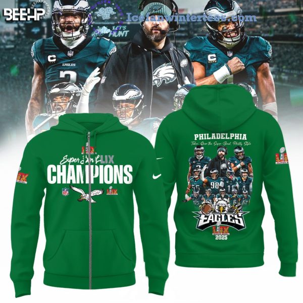 Super Bowl LIX Champions Philadelphia Eagles NFL 2025 Limited Edition Hoodie – Green