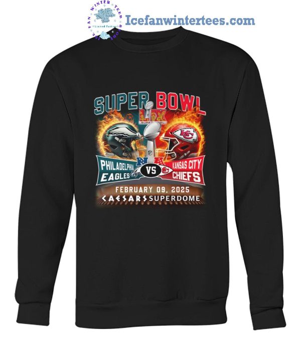 Super Bowl LIX Philadelphia Eagles Vs Kansas City Chiefs 2025 Limited Edition Unisex T-Shirt