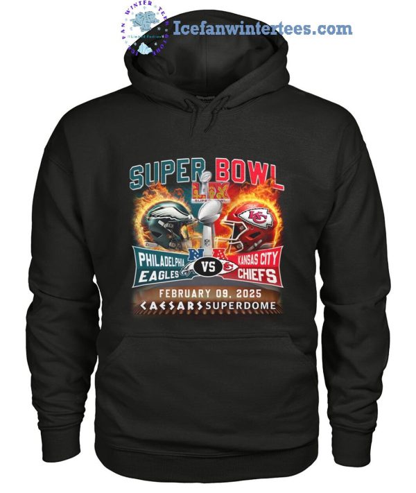 Super Bowl LIX Philadelphia Eagles Vs Kansas City Chiefs 2025 Limited Edition Unisex T-Shirt