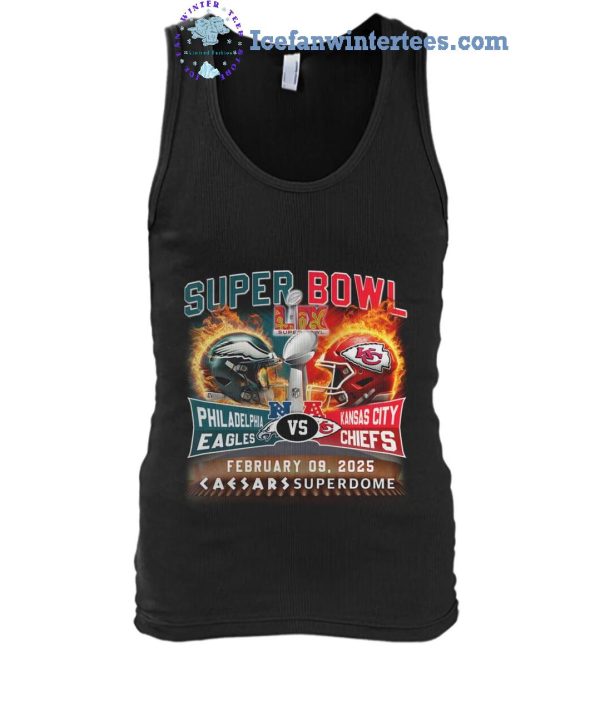 Super Bowl LIX Philadelphia Eagles Vs Kansas City Chiefs 2025 Limited Edition Unisex T-Shirt