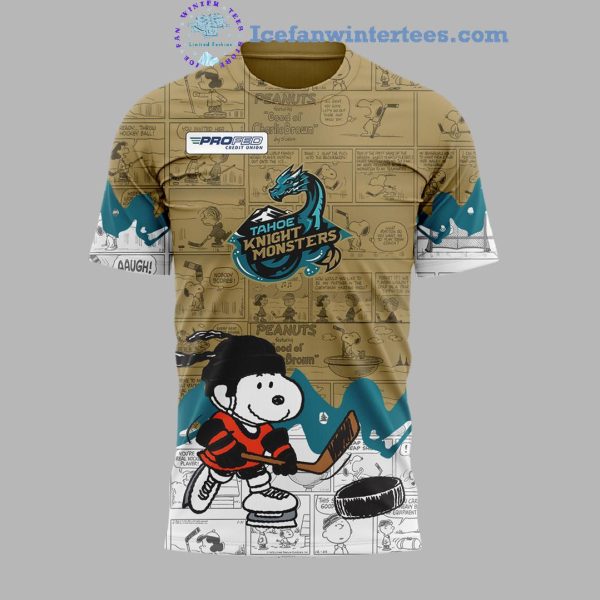 Tahoe Knight Monsters 75th Anniversary of Peanuts For FanLimited Edition Unisex 3D T-Shirt