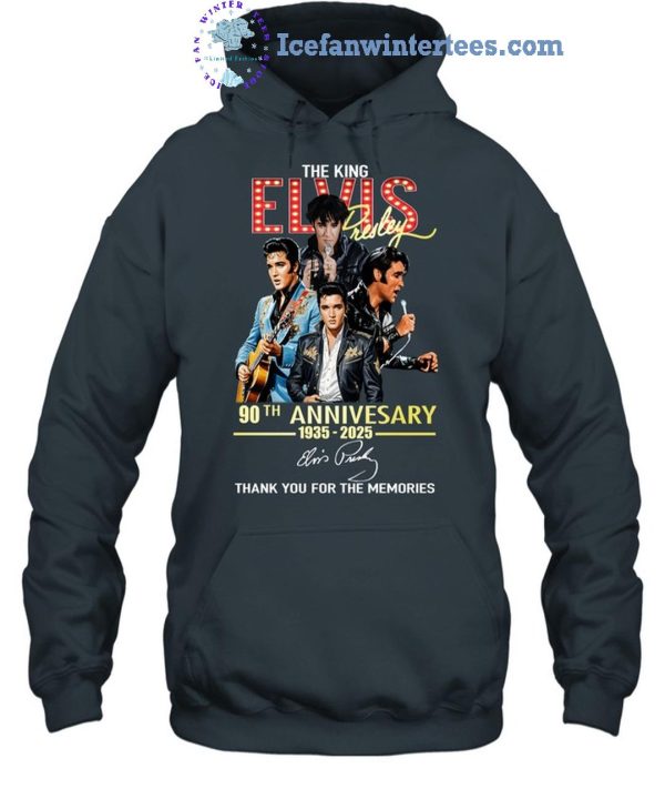 The King Elvis Presley 90th Anniversary 1935-2025 Thank You For The Memories Unisex T-Shirt