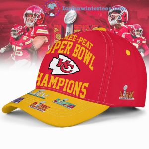 Three-Peat Super Bowl Champios Kansas City Chiefs 2025 Classic Cap