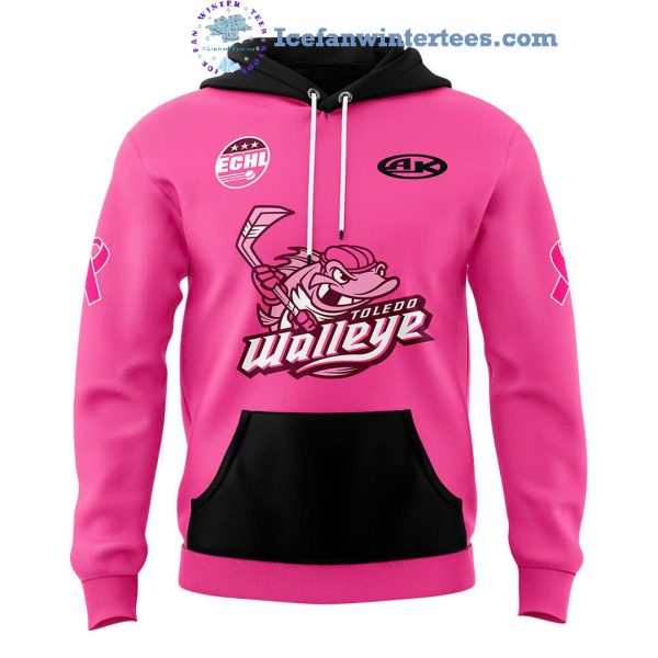 Toledo Walleye x Pink in the Rink 2025 For Fans Limited Hoodie