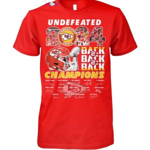 Kansas City Chiefs 3-Peat Or Burst Super Bowl Champions 2025 For Fans Unisex T-Shirt