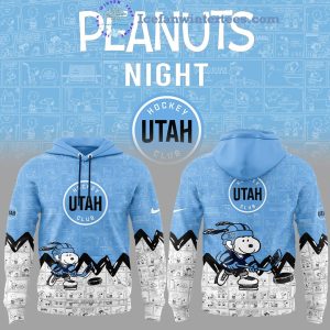 Utah Hockey 75th Anniversary Of Peanuts Night For Fans Limited Edition Baseball Jacket