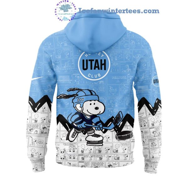 Utah Hockey 75th Anniversary Of Peanuts Night For Fans Limited Edition Hoodie Longpants Cap