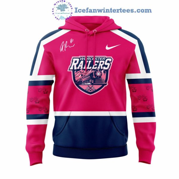 Worcester Railers Pink In The Pink Anthony Repaci Bobblehead For Fans Hoodie Longpants Cap