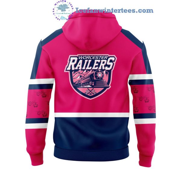 Worcester Railers Pink In The Pink Anthony Repaci Bobblehead For Fans Hoodie Longpants Cap